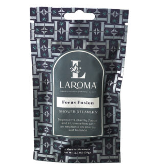 A package of Dream Haven Shower Steamers (CBD Isolates), featuring a geometric black and teal pattern, labeled for clarity, focus, and energy balance. Net weight: 2.3 oz (70g), contains two shower steamers.